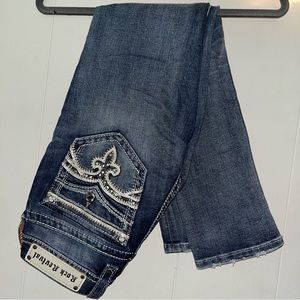 EUC Rock Revival Pilkin Crop Jeans Size 25